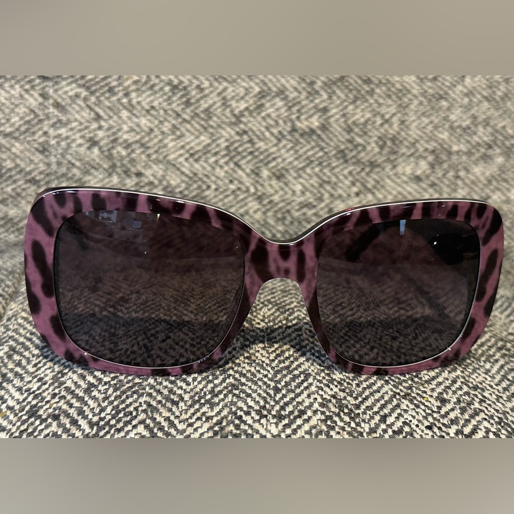 Dolce & Gabbana Purple Leopard Sunglasses